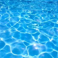 Blue swimming pool water texture